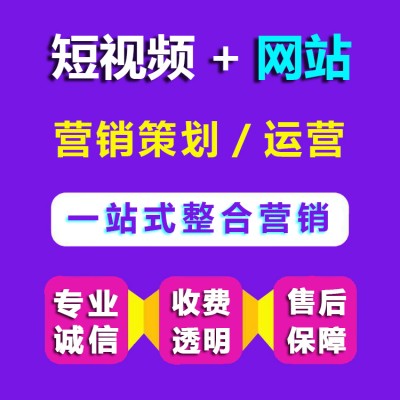 短视频+网站，整合营销推广代运营